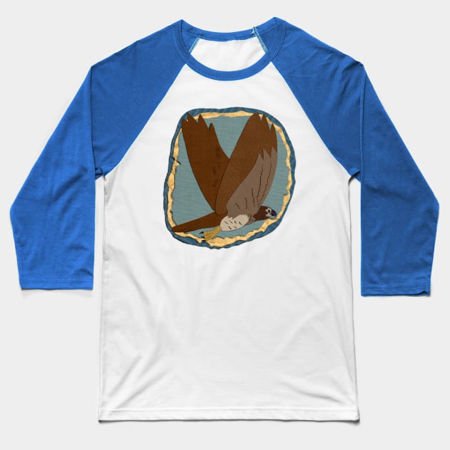 Paper craft hawk Baseball T-Shirt by Black Squirrel CT